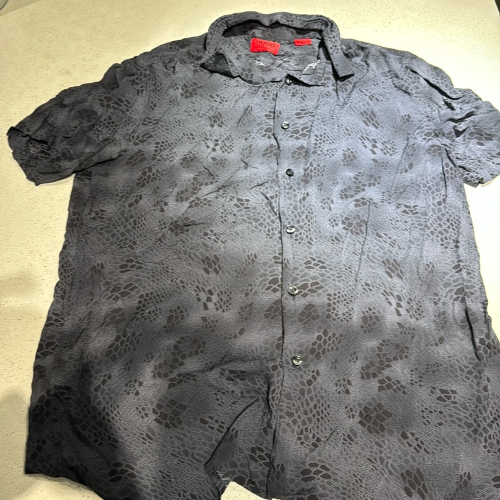 HUGO S/S Casual Button Down L Shirt